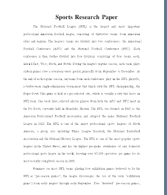 Research paper topics about football